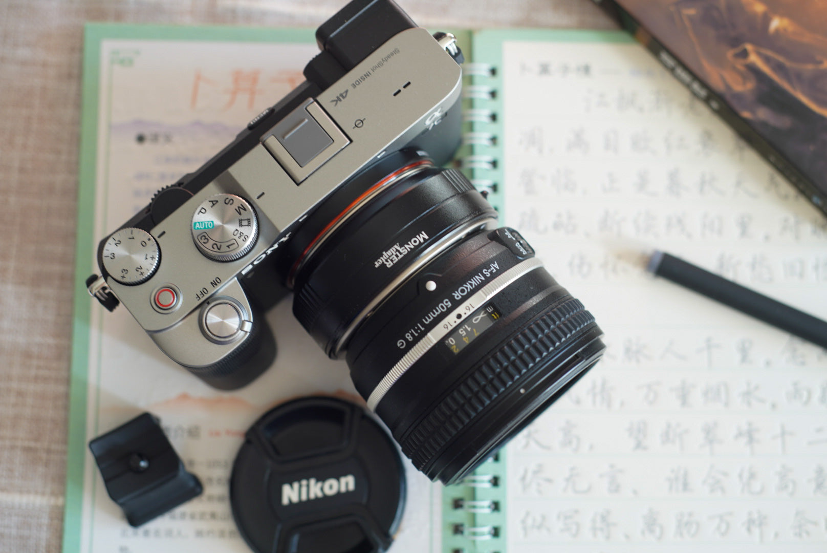 LA-FE1 - Nikon F-mount lenses to Sony E-mount cameras adapter (FW